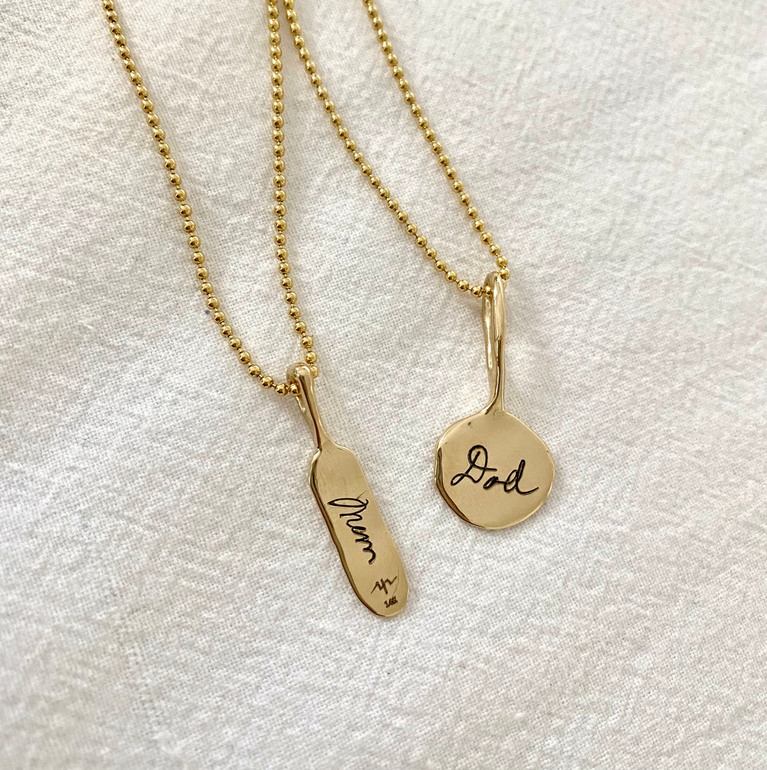 Round ID Coin Necklace