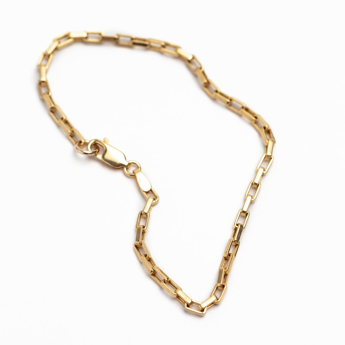 Long Box Chain Bracelet – Rebecca Pinto