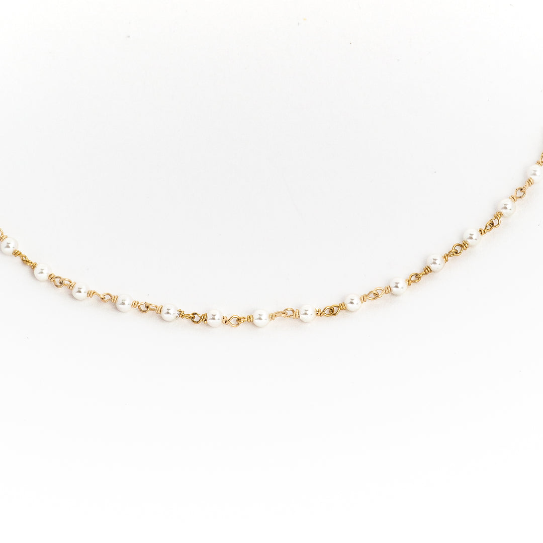Luz Pearl Beaded Necklace