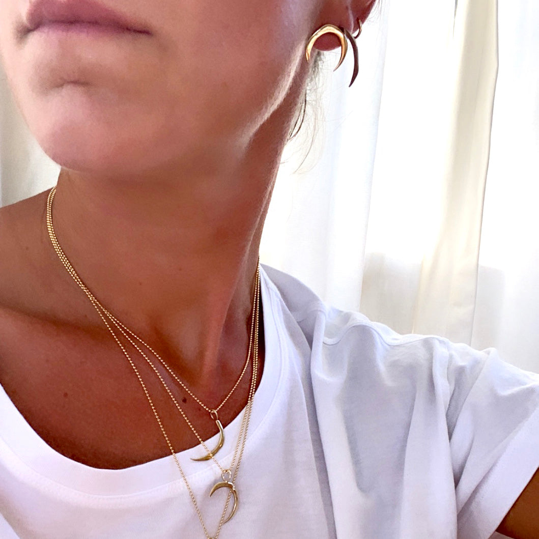 Luna Moon Diamond Necklace