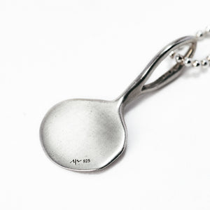 Round ID Silver Coin Necklace