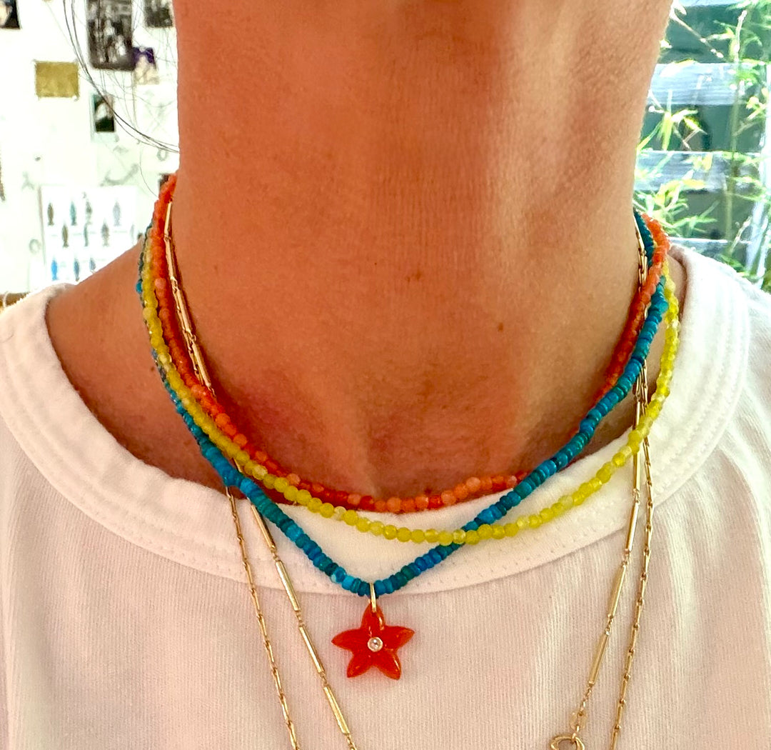 Alboni Gemstone Beaded Necklace - Small
