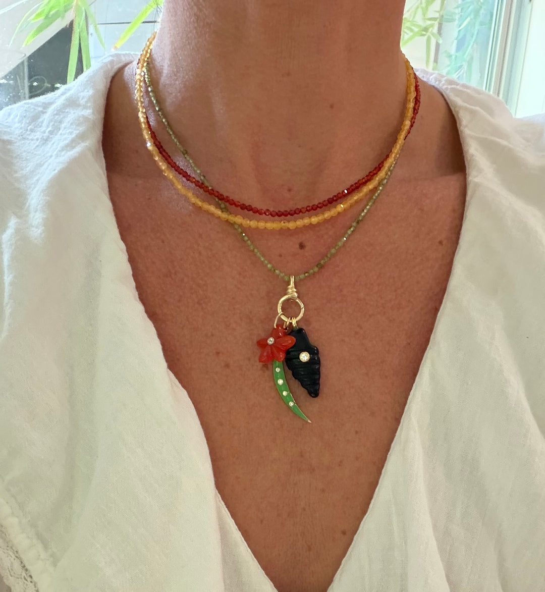 Alboni Gemstone Beaded Necklace - Small