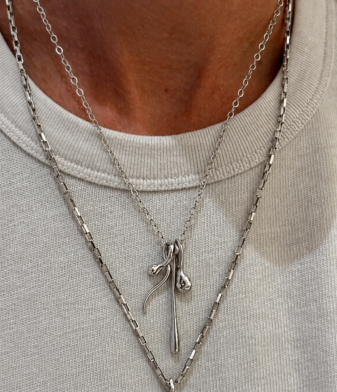 Medusa Silver Serpent Charm