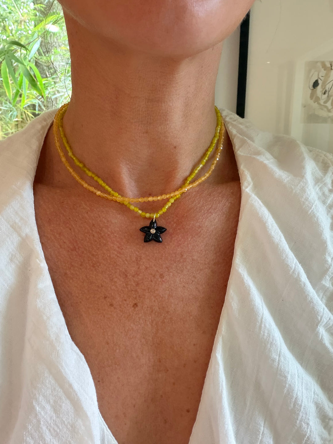 Alboni Gemstone Beaded Necklace - Small