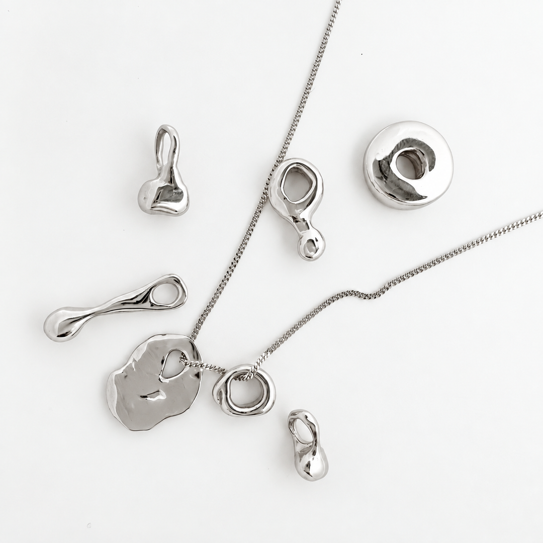 Large Silver Nobo Charm