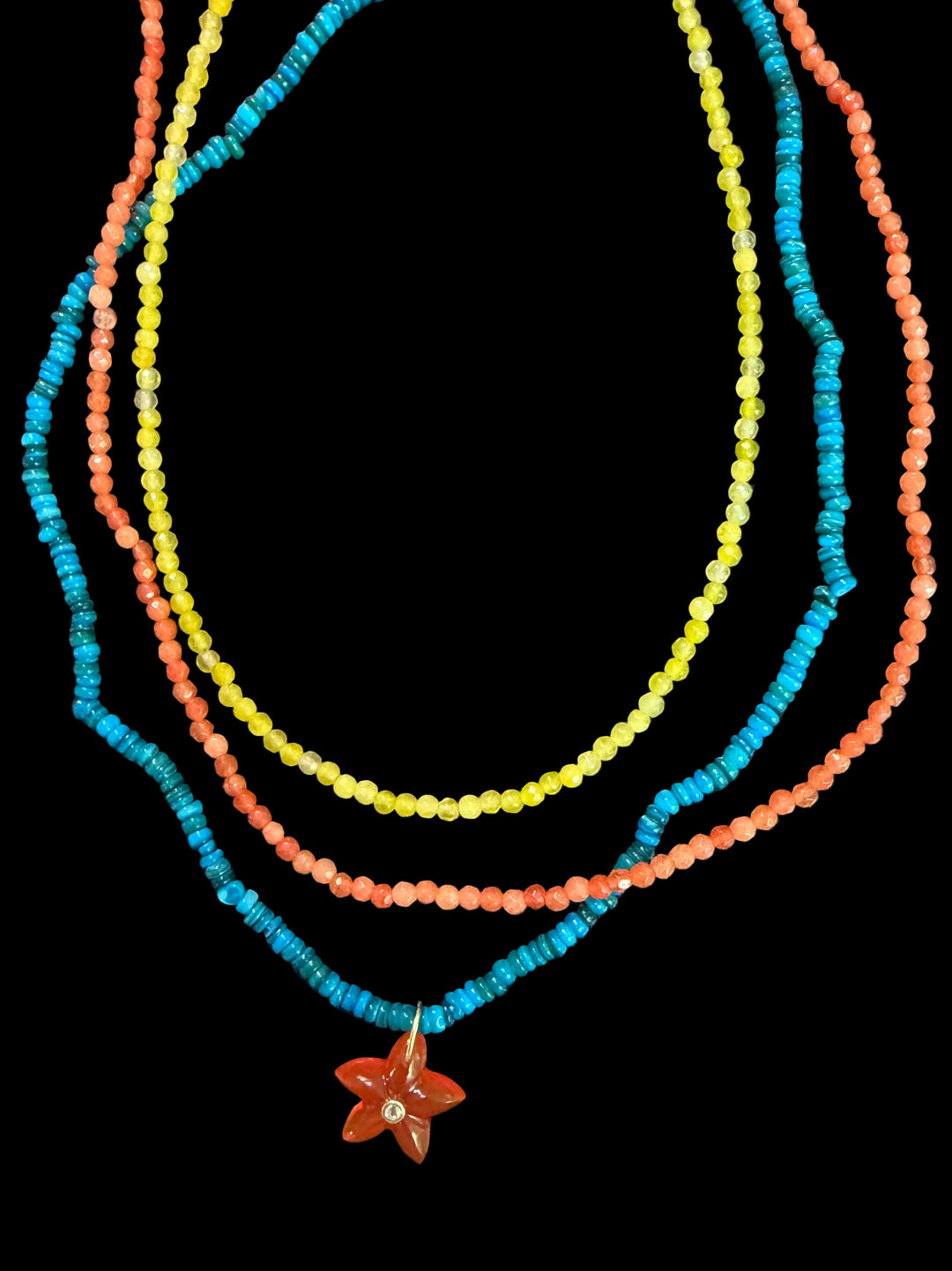 Alboni Gemstone Beaded Necklace - Small
