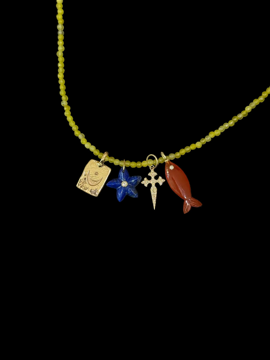 Alboni Gemstone Beaded Necklace - Mini
