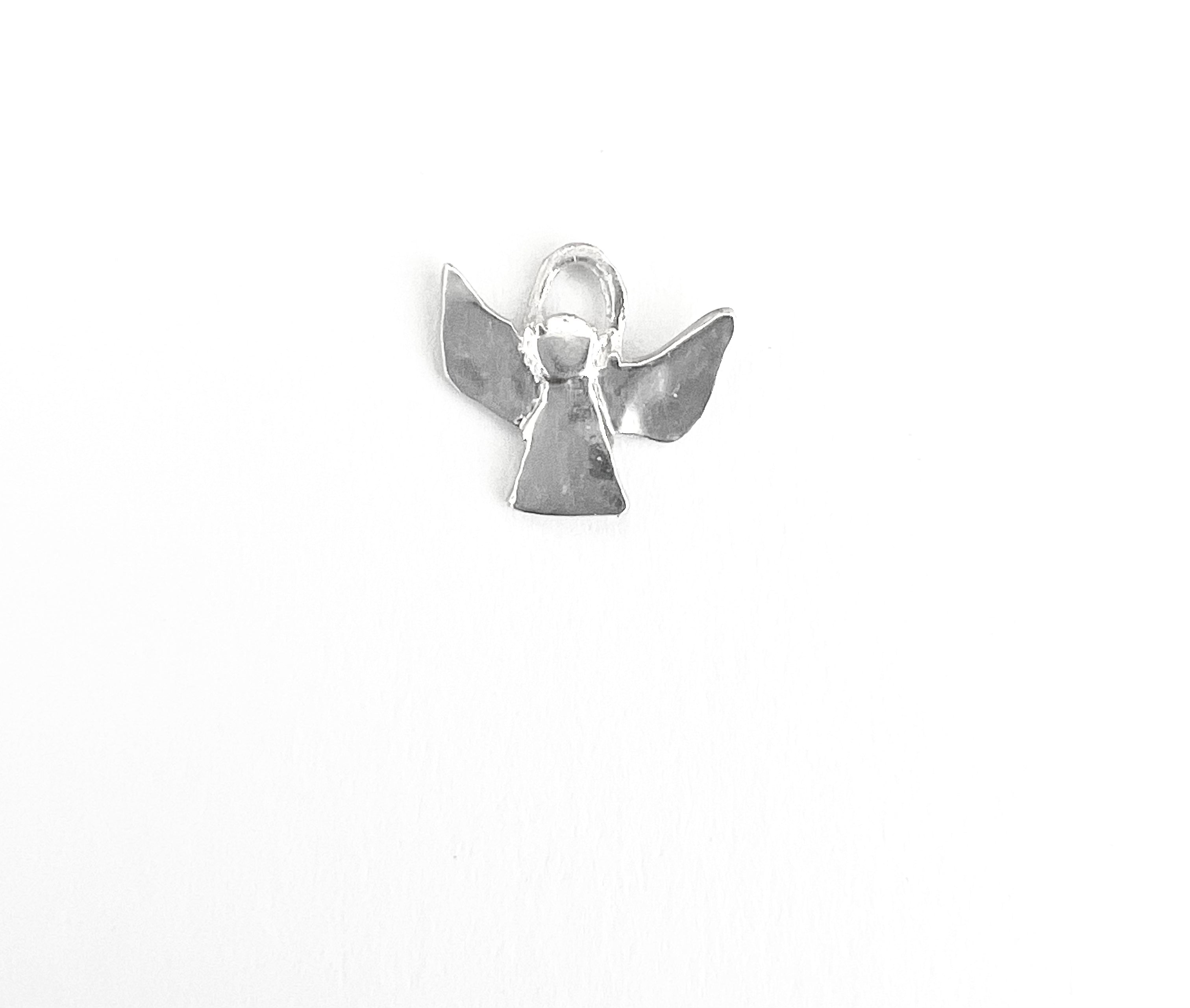 Tiny Angel Silver Charm