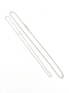 2.5mm Silver Bead Chain