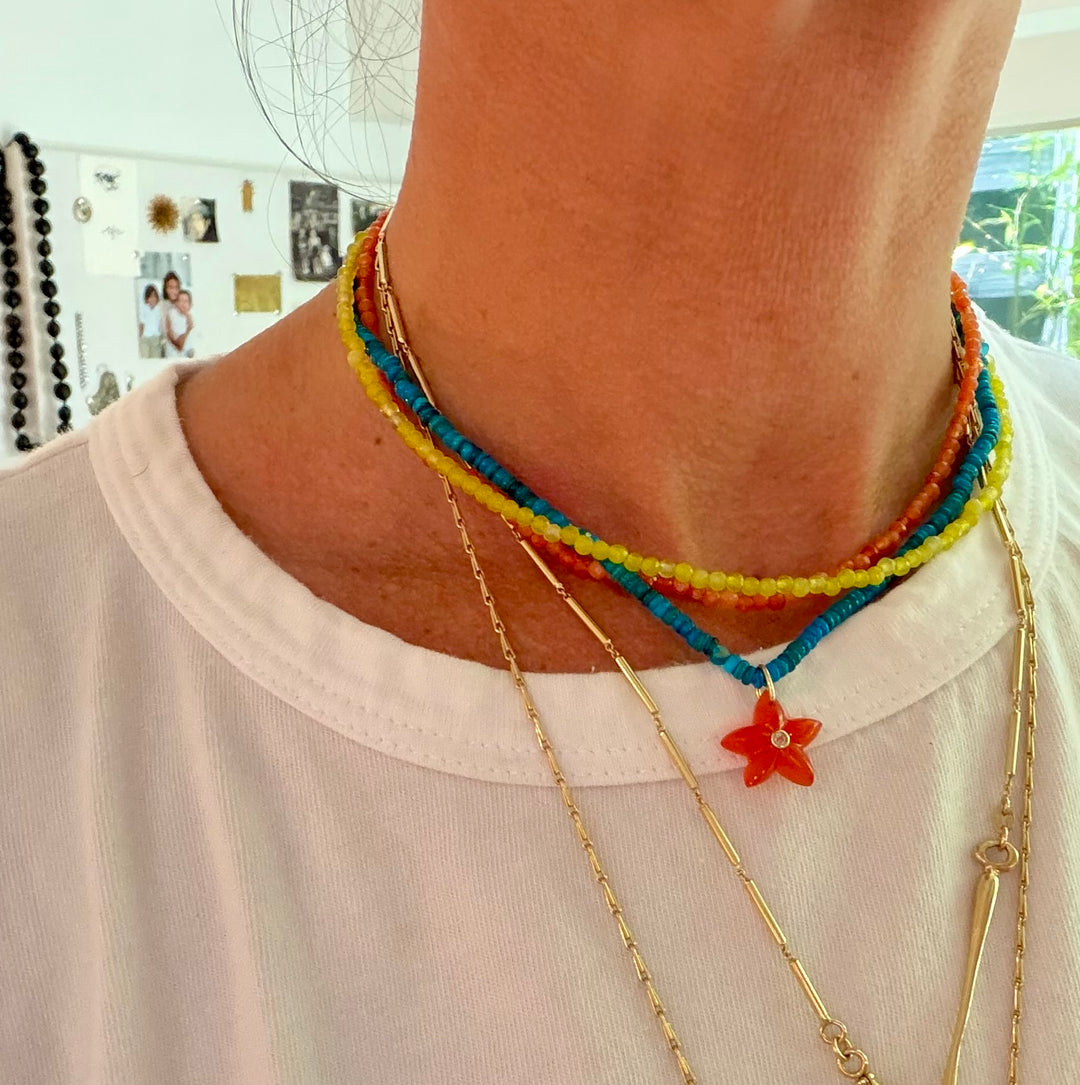 Alboni Gemstone Beaded Necklace - Small