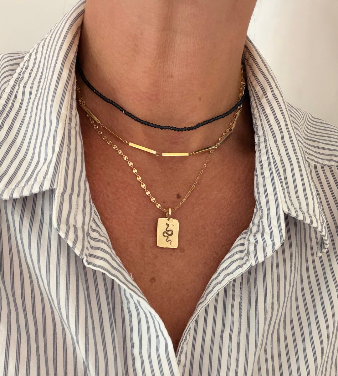 Boko Rectangle Serpent Charm