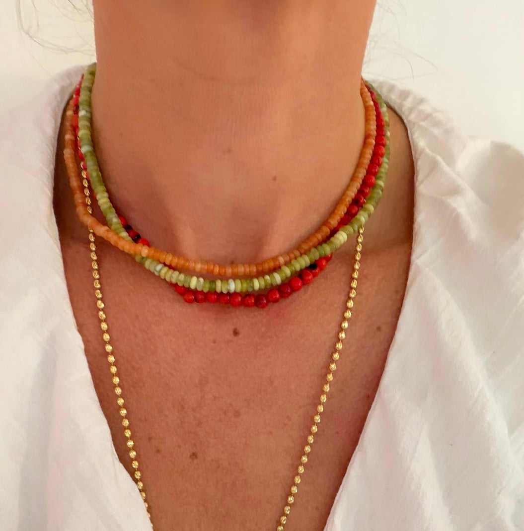 Alboni Gemstone Beaded Necklace
