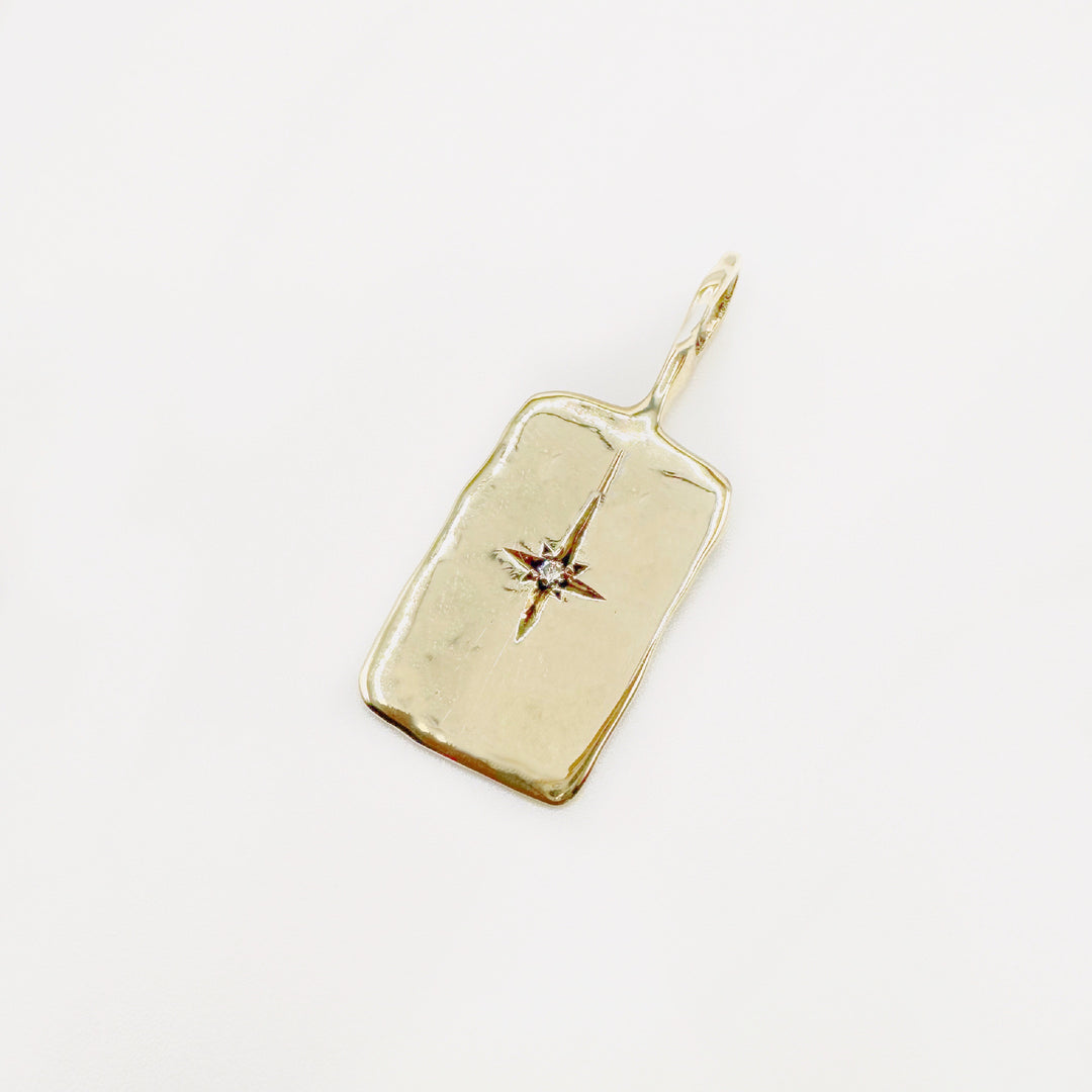 Rectangle North Star Charm