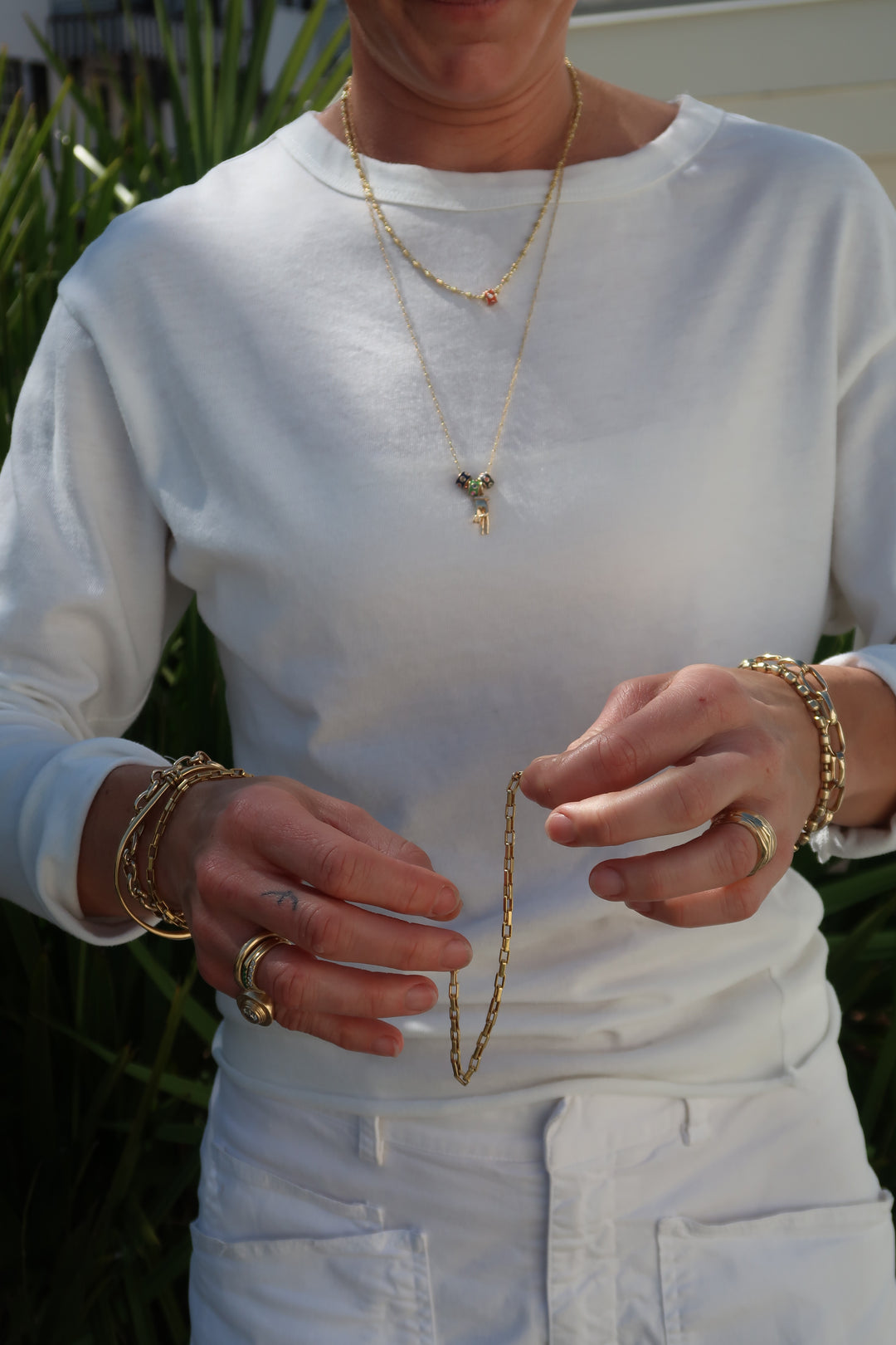 XL Long Box Chain Bracelet