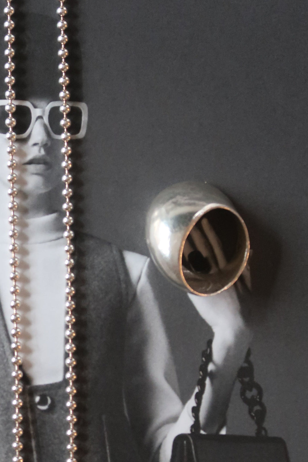 Curved High Tide Silver Ring