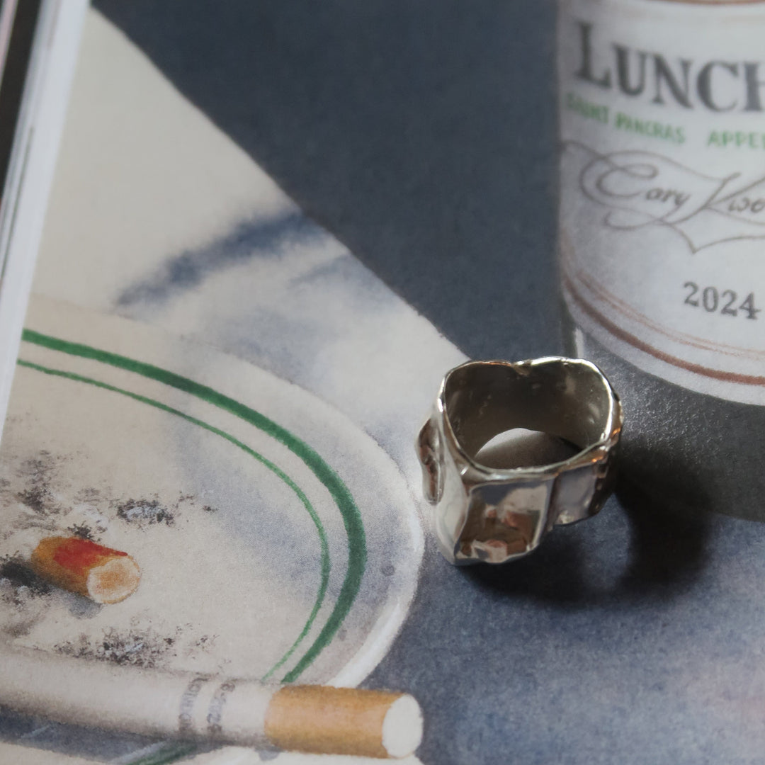 Marmi Silver Ring