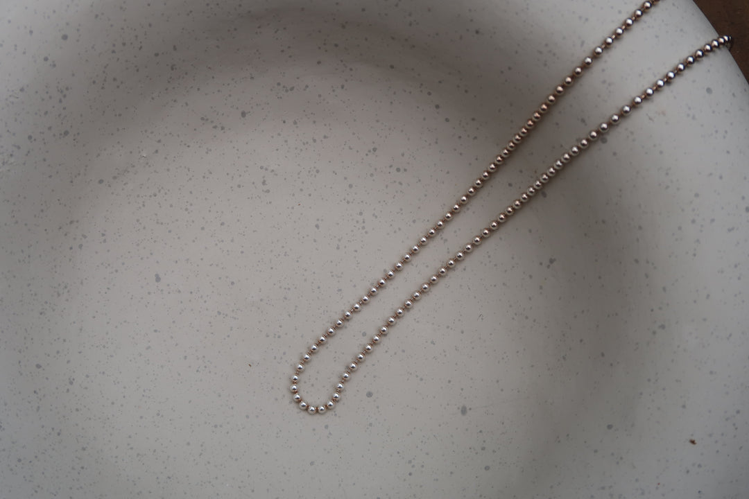 1.8mm Silver Bead Chain