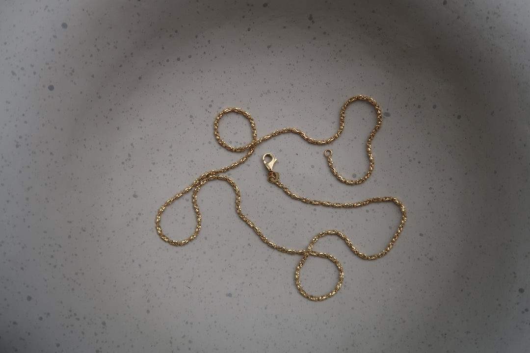 Large Diamond Cut Barrel Chain