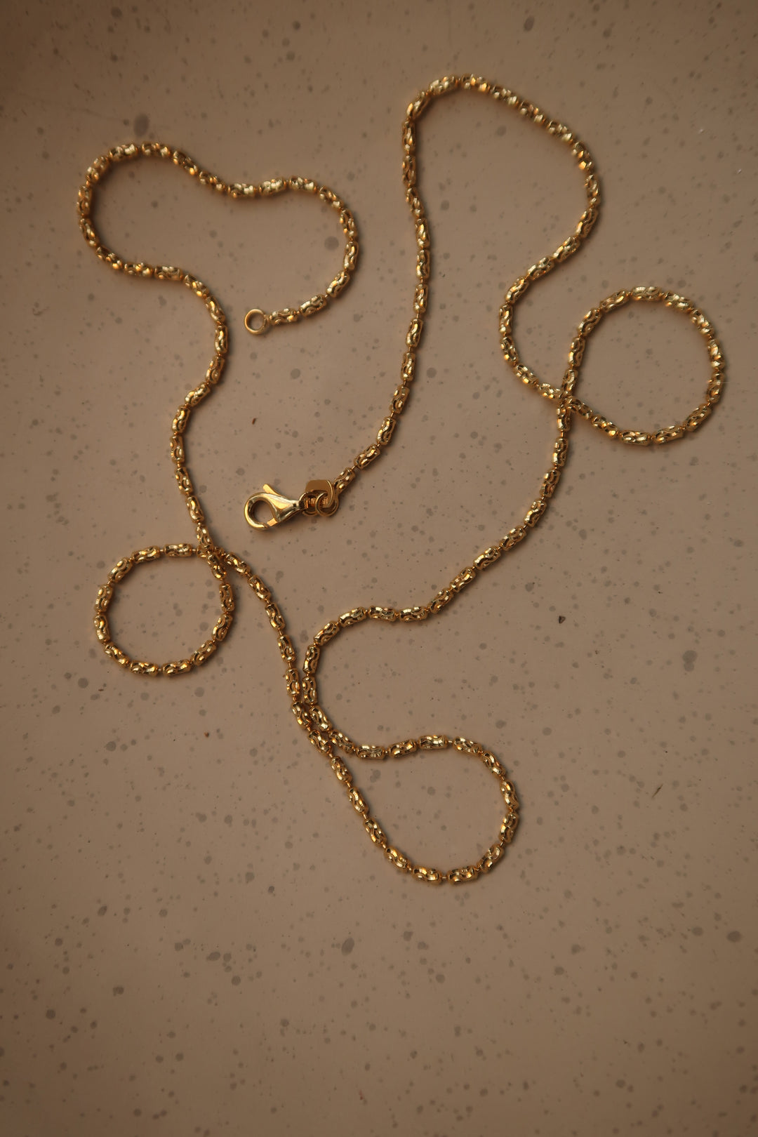 Large Diamond Cut Barrel Chain