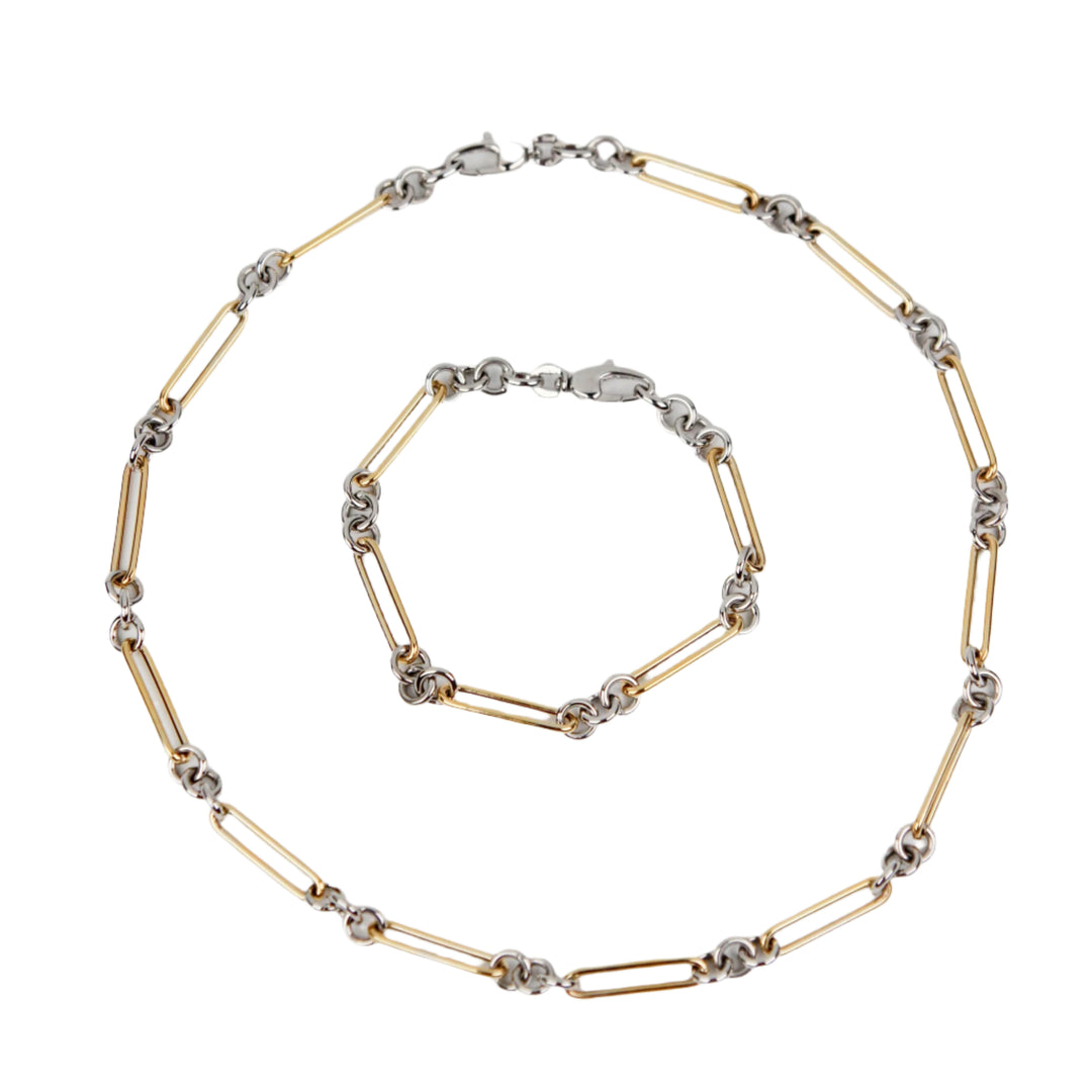 Alternating Gold Mix Bracelet