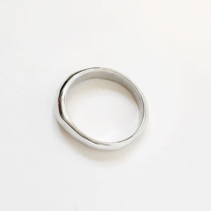 Facet Sterling Silver Ring