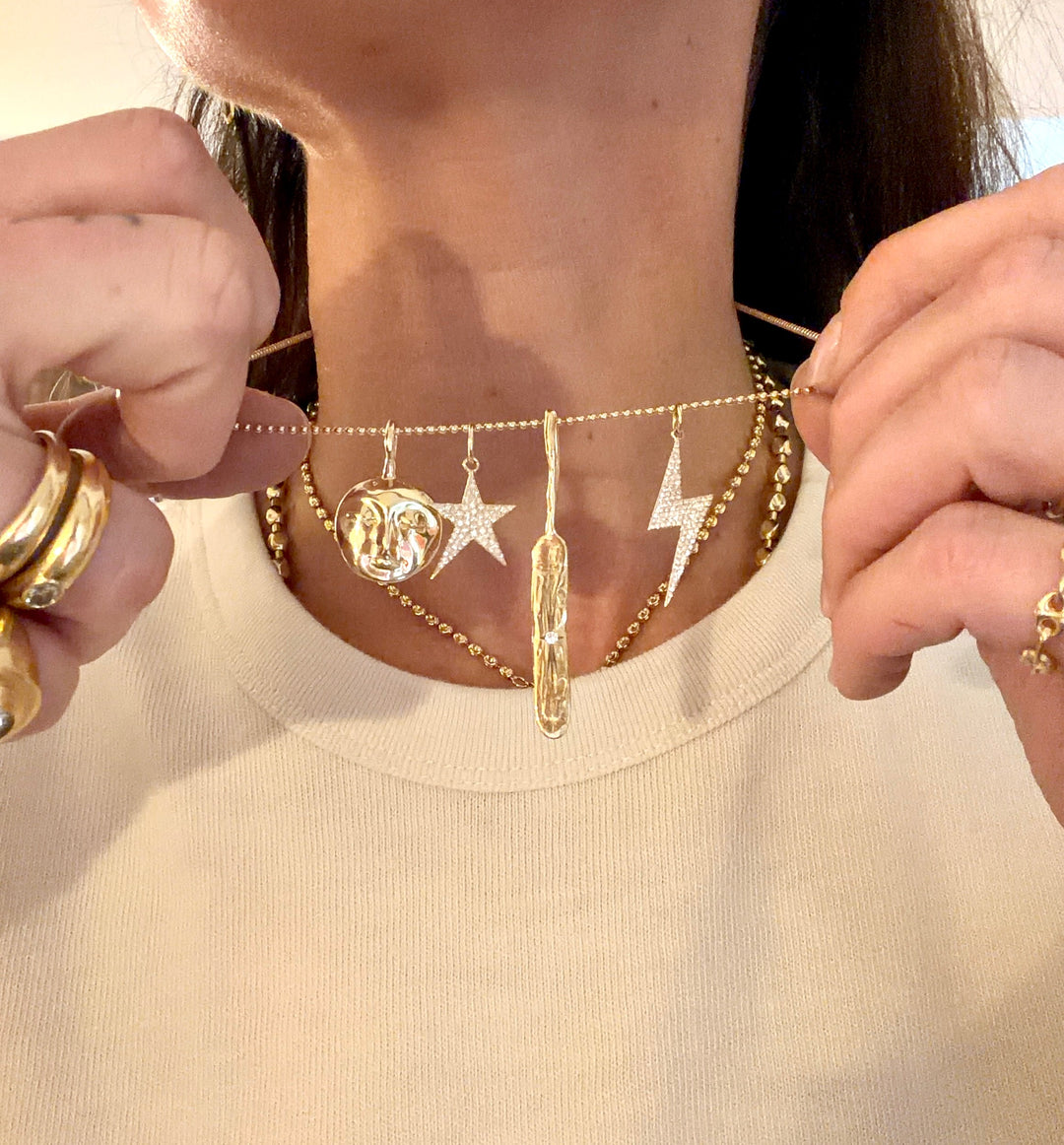 Large Bowie Bolt Charm