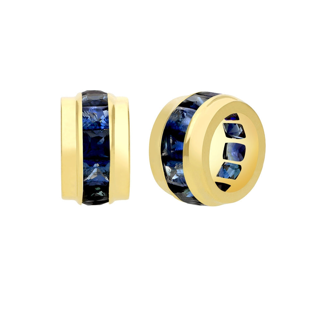 Sapphire Baguette Bead Charm