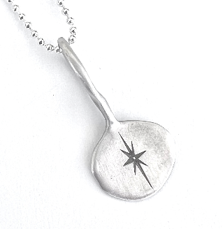 North Star Round Silver Charm