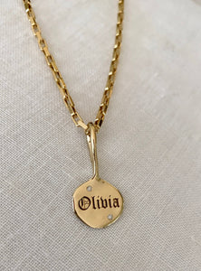Round ID Coin Necklace