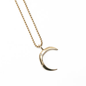 Luna Moon Diamond Necklace
