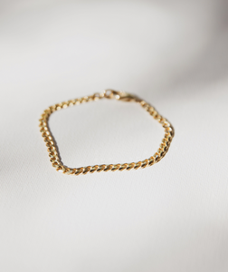 Thin Heirloom Curb Bracelet