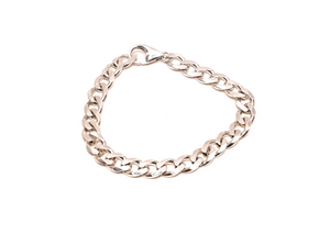 Heirloom Curb Chain Sterling Silver Bracelet