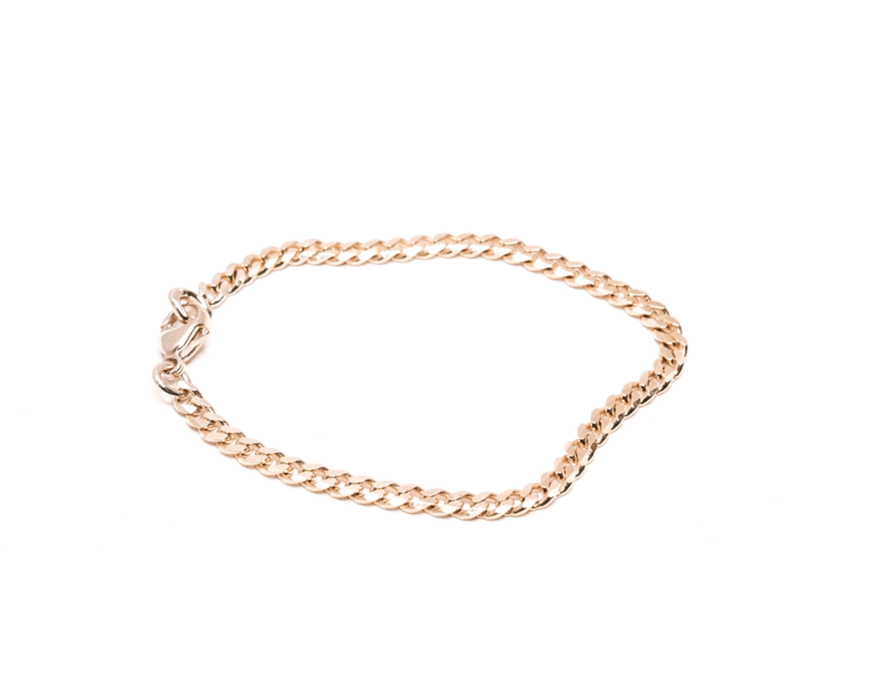 Thin Heirloom Curb Bracelet